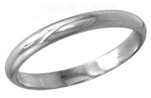 Sterling Silver Wedding Band Ring 3mm sz 4