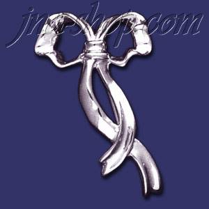 Sterling Silver Bow Brooch Pin