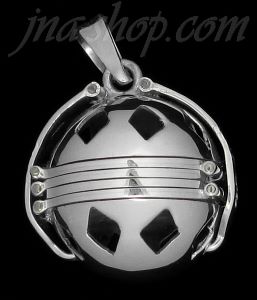 Sterling Silver 6-Picture Photo Ball Openwork Handmade Locket Pendant