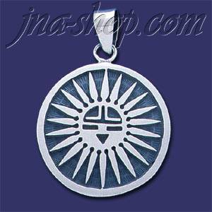 Sterling Silver Native American Design Charm Pendant