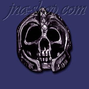 Sterling Silver Skull w/Helmet Ring sz 13