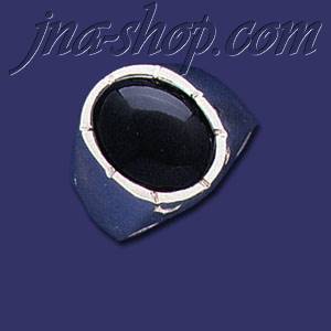 Sterling Silver Men's w/Stone Ring