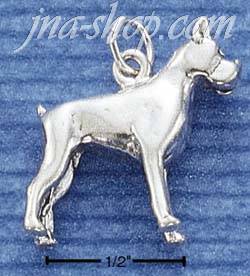Sterling Silver 3D BOXER CHARM