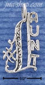 Sterling Silver "#1 AUNT" CHARM