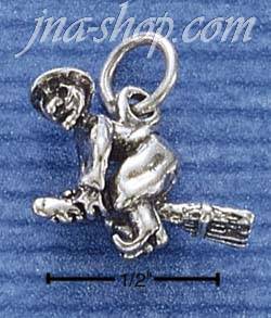 Sterling Silver WITCH CHARM