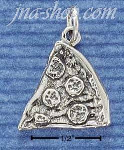 Sterling Silver PIZZA SLICE CHARM