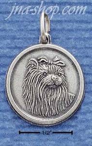 Sterling Silver YORKSHIRE TERRIER ID CHARM