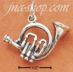 Sterling Silver FRENCH HORN CHARM