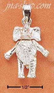 Sterling Silver MOVABLE ELEPHANT CHARM
