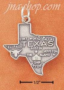 Sterling Silver TEXAS STATE CHARM
