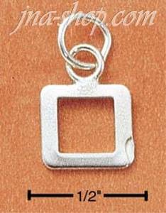 Sterling Silver FINE LINED "0" CHARM