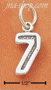 Sterling Silver JERSEY #7 CHARM