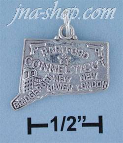 Sterling Silver CONNECTICUT STATE CHARM