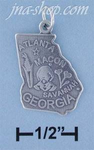 Sterling Silver GEORGIA STATE CHARM