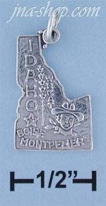 Sterling Silver IDAHO STATE CHARM