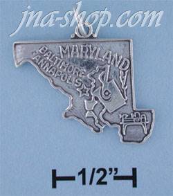 Sterling Silver MARYLAND STATE CHARM