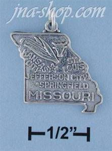 Sterling Silver MISSOURI STATE CHARM