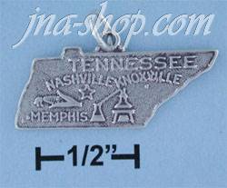 Sterling Silver TENNESSEE STATE CHARM