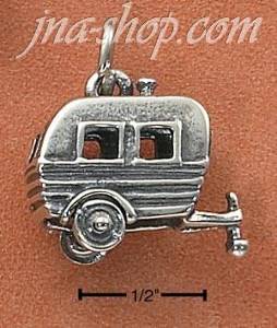 Sterling Silver TRAILER AND HITCH CHARM