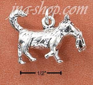 Sterling Silver CAT CARRYING KITTEN IN MOUTH CHARM