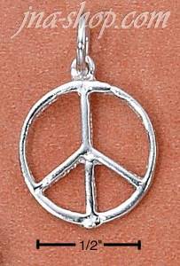 Sterling Silver PEACE SIGN CHARM