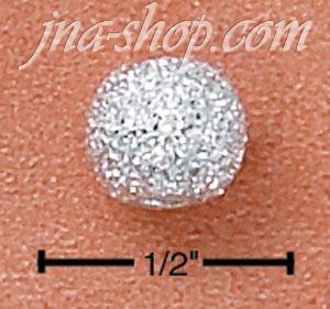 Sterling Silver STARDUST FINISH SPACER BEAD WITH 2MM HOLE