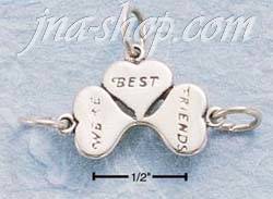 Sterling Silver "WE'RE BEST FRIENDS" 3 PART CHARM