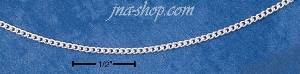 18" Sterling Silver 035 CURB (1 MM) CHAIN