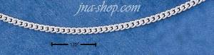 20" Sterling Silver 050 CURB (1.5 MM) CHAIN
