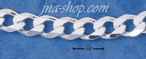 24" Sterling Silver CURB 220 CHAIN (8 MM)