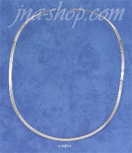 Sterling Silver 3MM WIDE OVAL COLLAR (NO HOOK CLOSURE)