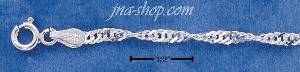 18" Sterling Silver 040 SINGAPORE CHAIN