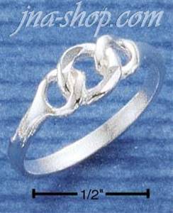 Sterling Silver HP CURB LINK RING SIZES 5-11