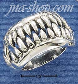 Sterling Silver MOVEABLE JAWS RING SIZES 5-13