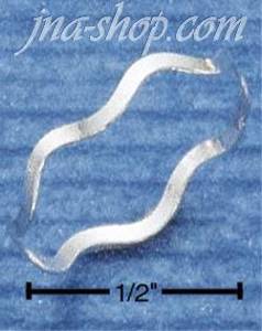 Sterling Silver THIN HP WAVY BAND SIZES 4-10