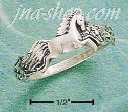 Sterling Silver SMALL GALLOPING HORSE RING SIZES 4-8