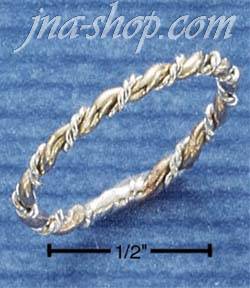 Sterling Silver GOLD FILLED MEDIUM TRIPLE TWIST BAND SIZES 4-10