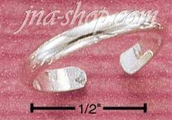 Sterling Silver HP 3MM SINGLE TOE RING