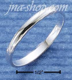 Sterling Silver 2MM HP WEDDING BAND SIZES 4-10