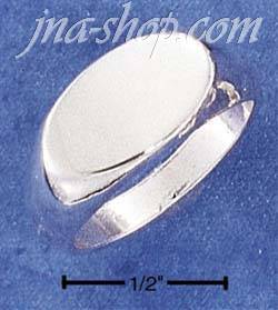 Sterling Silver SMALLER 8x13MM OVAL SIGNET RING