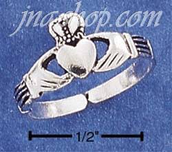 Sterling Silver CLADDAGH TOE RING