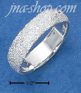Sterling Silver WOMENS 5MM STARDUST BAND (5-10)
