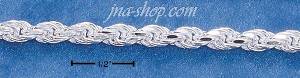 16" Sterling Silver 080 SOLID DC ROPE CHAIN (3.5MM)