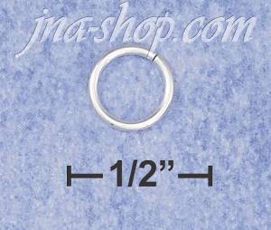 Sterling Silver ROUND JUMP RINGS .036" X 7.7MM (25 PIECES)