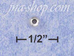 Sterling Silver HIGH POLISH 4MM SPACER BEAD WITH 1.5MM HOLE