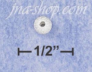 Sterling Silver 4MM STARDUST FINISH SPACER BEAD WITH 1.3MM HOLE
