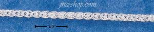 30" Sterling Silver 060 WHEAT CHAIN (2.5MM)