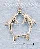 Sterling Silver TWO DOLPHINS TOUCHING NOSES CHARM