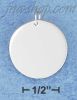 Sterling Silver 20MM PLAIN ROUND DISK CHARM Sterling Silver 20MM PLAIN ROUND DISK CHARM