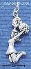 Sterling Silver CHEERLEADER CHARM Sterling Silver CHEERLEADER CHARM